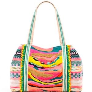 Colorful Patterned Tote Bag
